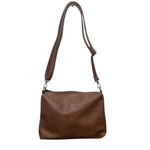 NWOT Joy Susan Women's Crossbody Bag Vegan Leather Cognac Brown Medium Boho